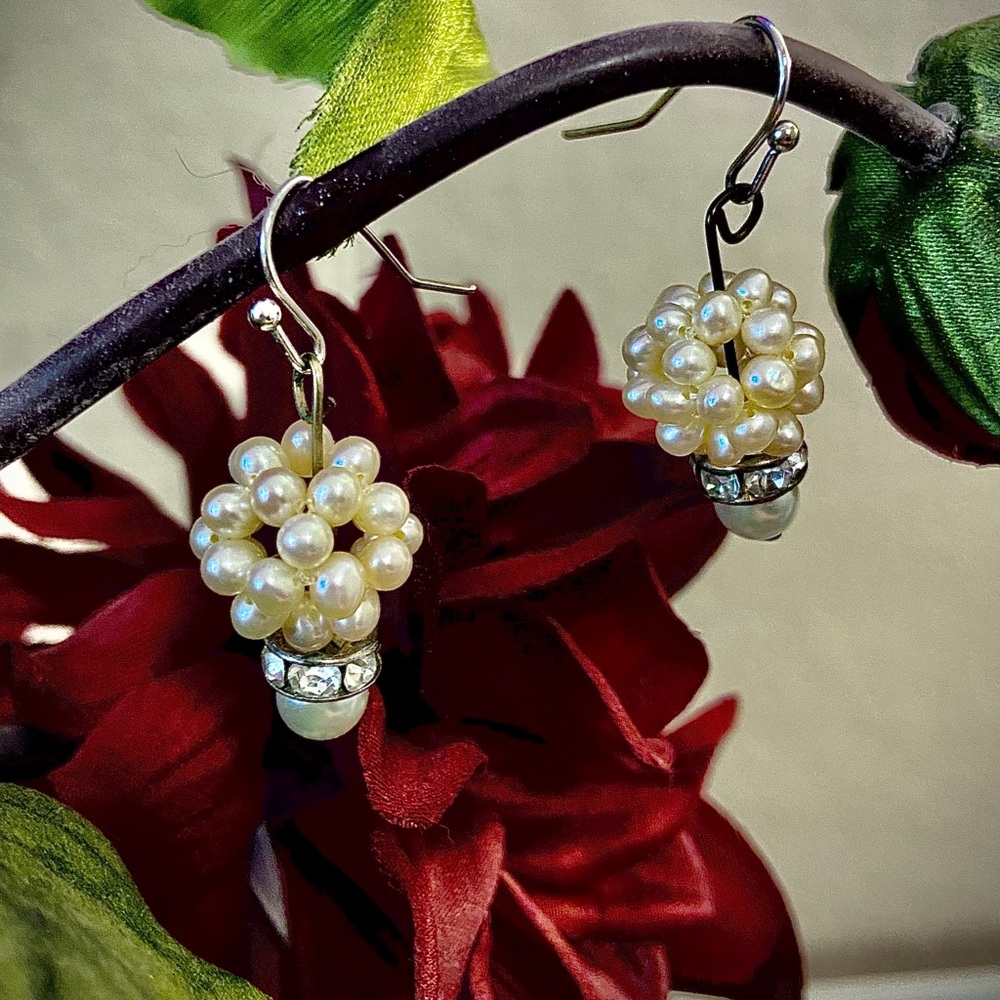 Hand crafted pearl earrings
